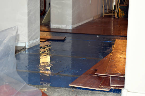 Professional Flood Damage Restoration technician working in Northwood, NH